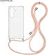Sonique Armor Clear Silicone Case with Cord for...