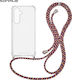 Sonique Armor Clear Silicone Case with Cord for...