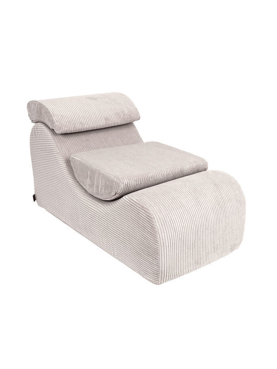 Recliner Tesatura Ecru L120xW60xH55cm