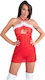 Livco Corsetti Fashion Candy Santas Νυχτικό & Brazilian Σλιπ