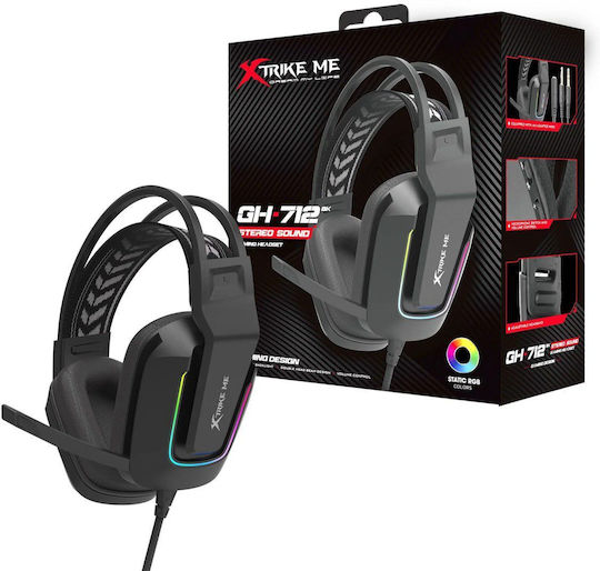 Xtrike Me GH-712 Over Ear Gaming Headset με σύνδεση 3.5mm / USB for Nintendo Switch / PC / PS4 / PS5 / XBOX