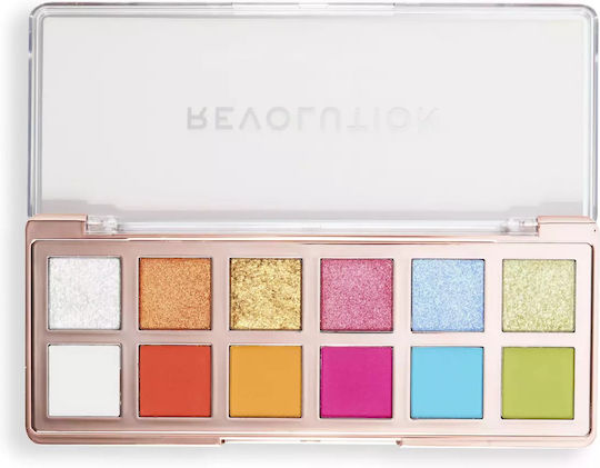 Revolution Beauty The Vibrant Icon Eye Shadow Palette Matte in Solid Form