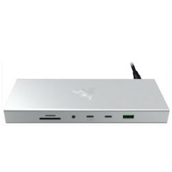 Razer USB 4 Dock - Mercury USB-C Докинг станция с HDMI/DisplayPort 4K PD Ethernet