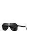 Moscow Mule Men's Sunglasses with Black Plastic Frame and Black Polarized Lens MM/31117/1
