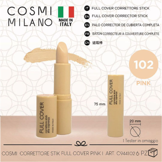 Cosmi Italia Full Cover Concealer Stick Pink 102