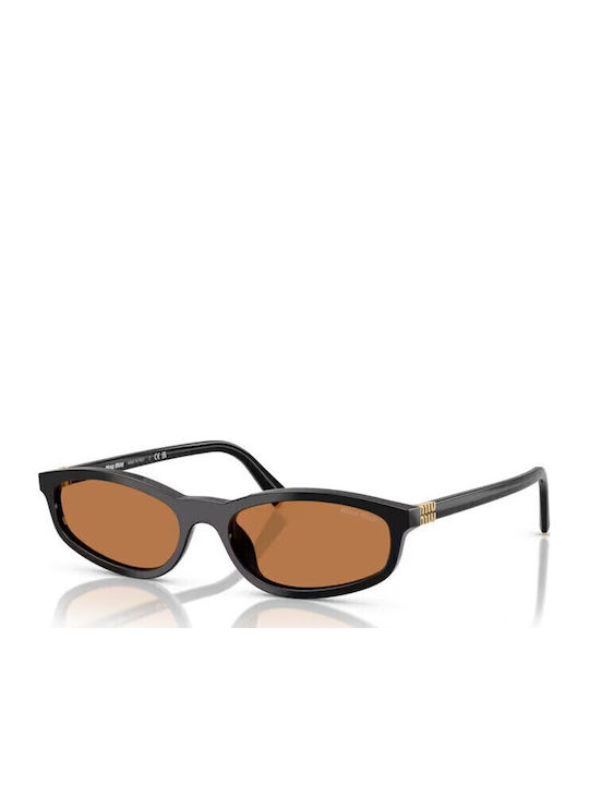 Miu Miu Sunglasses Μαύρα with Acetate Frame & Brown Lens Miu Miu Sunglasses Μαύρα with Acetate Frame & Brown Lens