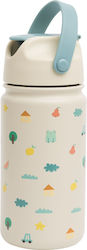 The Cotton Cloud Thermos Water Bottle 420ml Gray (Various Designs/Colours)