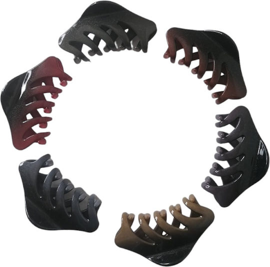 Haarspange Doppelfarbiger Glitzer 9 cm