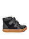 Rennon Ii Leather Kids Boots with Velcro Black