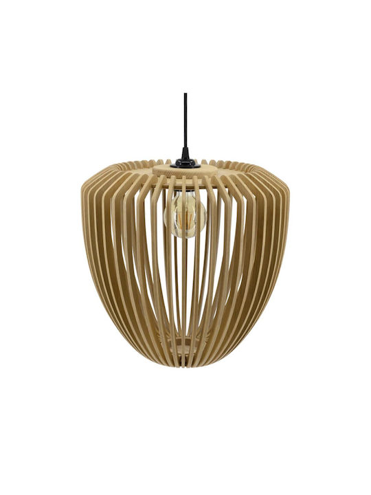 Καπέλο Φωτιστικού 1xe27 Δρυς Φ38cm Clava Wood Umage 2242 Μπεζ