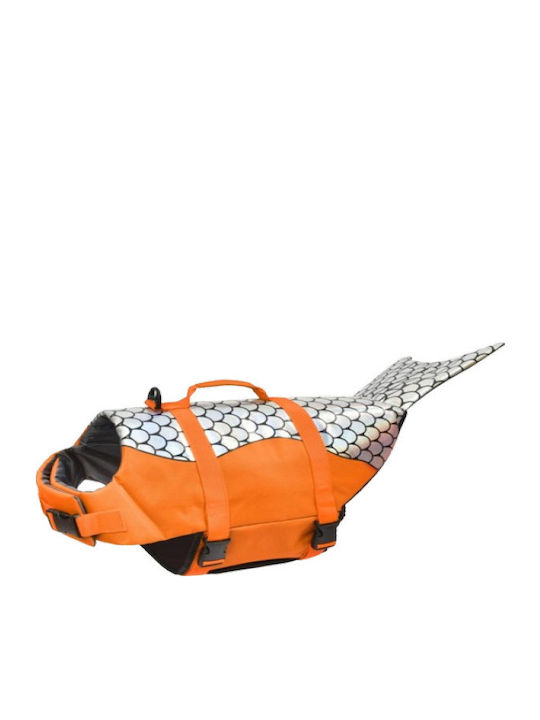 Vestă de salvare pentru câini Denik Mermaid Orange XL 45cm