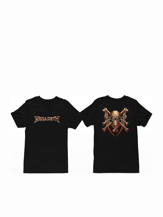 Megadeth Vic Rattlehead Skulls Bones T-shirt