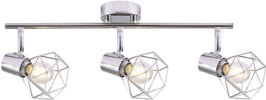 Vivalux Triple Spot with Socket E14 in Silver Color