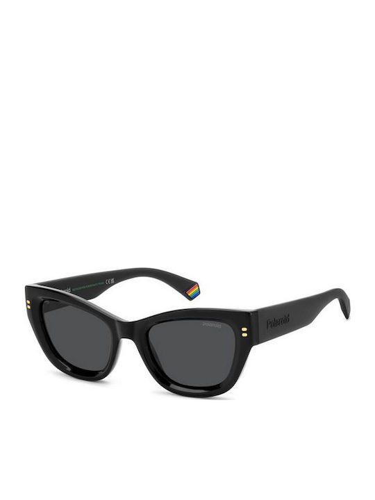 Polaroid Women Sunglasses with Black Horn-Rimme...