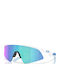 Oakley Sweep Men's Sunglasses with White Plastic Frame and Blue Mirror Lens OJ9015-01