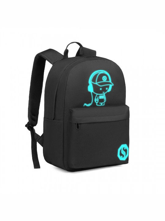 Miss Lulu Backpack Backpack for 15.4" Laptop Black EQ2360