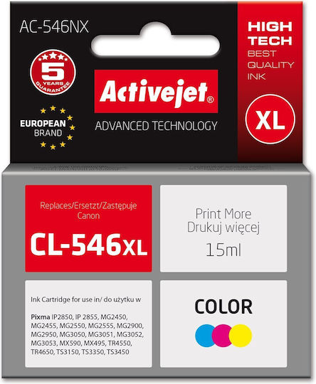 Active Jet Compatible Inkjet Printer Ink Canon CL-546XL 15ml Cyan 1pcs