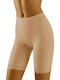 High-waisted Women's Slip with Lace Beige