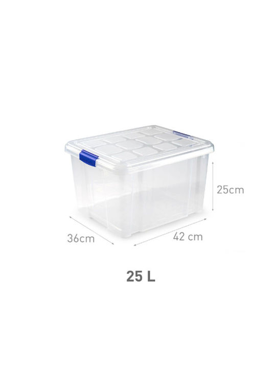 SDS Plastic Storage Box with Lid 25lt 1pcs