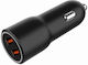 Gembird Автомобилен Заряден Устройство 36W с Портове 2xUSB-A Черен Цвят