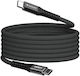 Verbatim Braided USB 2.0 Cable USB-C male - USB-C 100W PD Μαύρο 1.2m 31863
