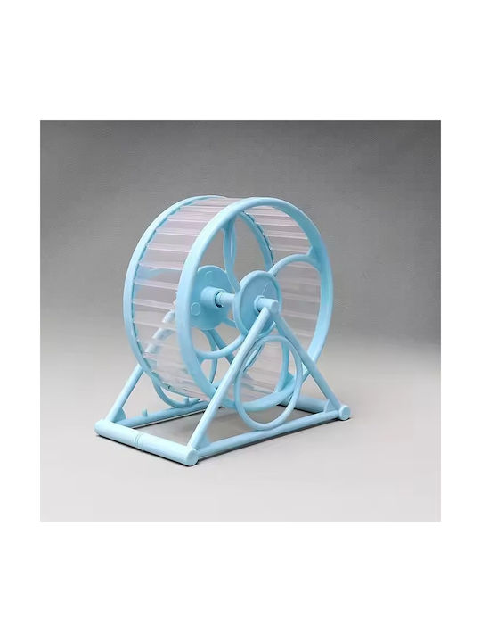 Floor Plastic Hamster Wheel M11xW11xH14cm Blue