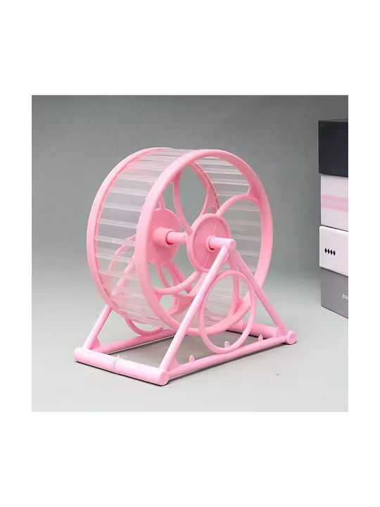 Floor Plastic Hamster Wheel M11xW11xH14cm Pink