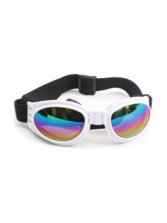 Denik Pets Dog Sunglasses White 17x5cm