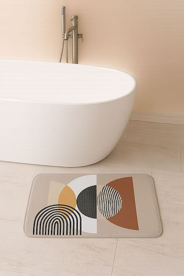 Rutschfest Badematte Mikrofaser Rechteckig T-d Trendy 7701746 Beige 45x75cm