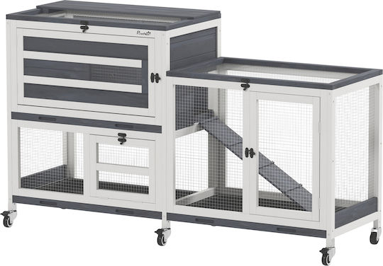 Pawhut Κλουβί Τρωκτικού 147x45x89.5cm