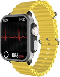 Spovan H6 1.83 Inch Tft Screen Smart Watch Supports Bluetooth Call Blood Oxygen Monitoring Yellow