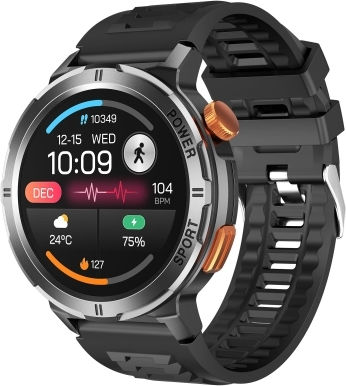 M52 1.43 Inch Screen Ip68 Waterproof Smart Watch Support Bluetooth Call Heart Rate Tarnish