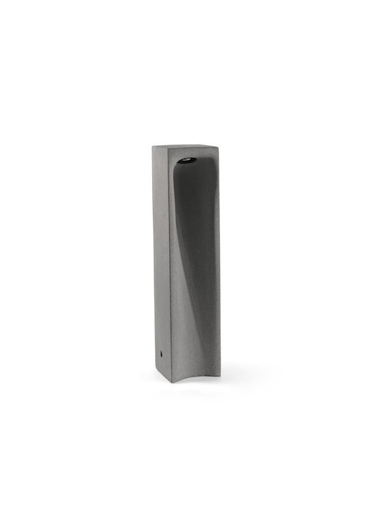 Faro Barcelona Външна Стояща Лампа Малък Пост LED 6W с Топло Бяла Светлина IP55 Сива