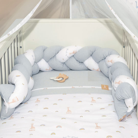 Baby Oliver Bettumrandungen Geflochten Innerhalb Gray 20x190cm