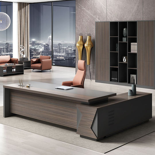 Professionelles Büro Vip Holz Grey Walnut 180x90x75cm