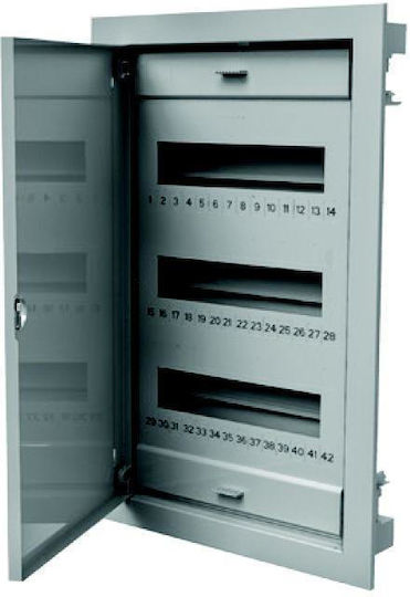 3x12 Вградени Модулни Разпределителни Табла Метални Врати Ip40 N+pe C.1536