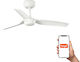 Faro Barcelona Mini Punt S TUYA Ceiling Fan 90c...