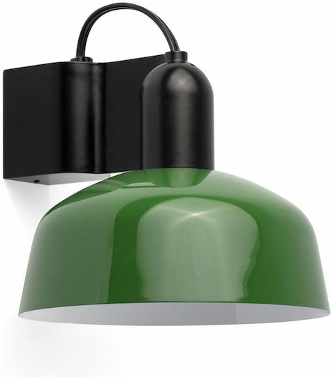 Faro Barcelona Vintage Lamp Wall with Socket E27 Black 14x15.5cm