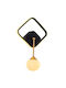 Opviq Leuchte Wand Schwarz 25x6x43cm