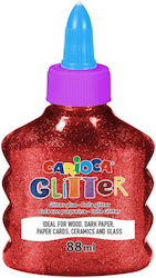 Carioca Κόλλα Glitter Spark 88ml 31097/03 Κόκκινη