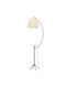 Opviq Stehleuchte H180xB60cm. mit Fassung für Lampe E27 Weiß