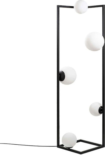 Opviq Corner Lampa de podea Î157xL35cm. Negru