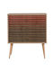 Συρταριέρα Κρεβατοκάμαρας Ξύλινη Trio Multi-red 80x40x90εκ.
