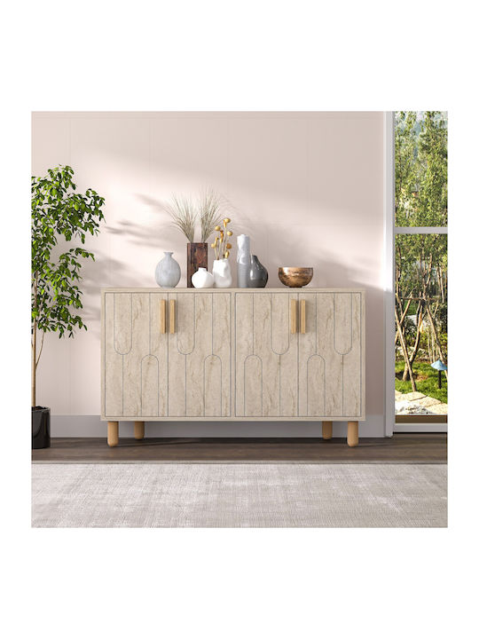 Sideboard Vincent Wooden Travertine Beige-oak 1...