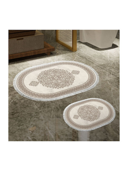 L'Εssentiel Maison Σετ Πατάκια Μπάνιου 299ANR1659 Brown 2τμχ