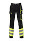 Wurth Protect Hivis Reflektierend und Wasserdicht Arbeitshose Schwarz