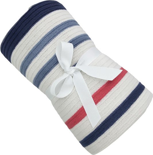 Kikka Boo Κουβέρτα Αγκαλιάς & Λίκνου Stripes 75x100εκ.
