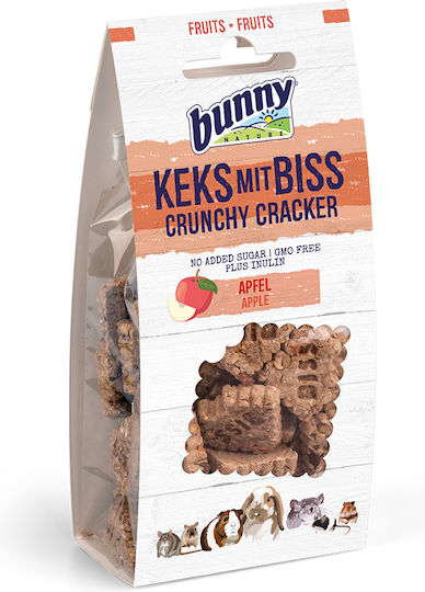 Λιχουδια Κουνελια Bunny Nature 11611 Crunchy Cracker Μηλο 50g