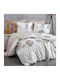 L'Εssentiel Maison Duvet Cover Set Cotton Double with 2 Pillowcases 200x220 Brown