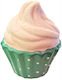 Ceramic Cupcake Money Box Green